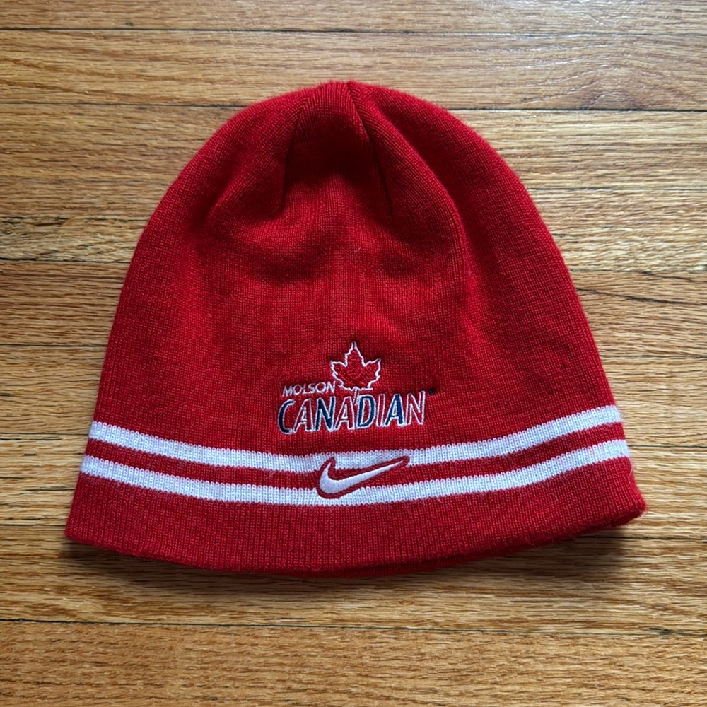 Vintage Nike Molson Canadian Beanie / Y2K / Team Canada